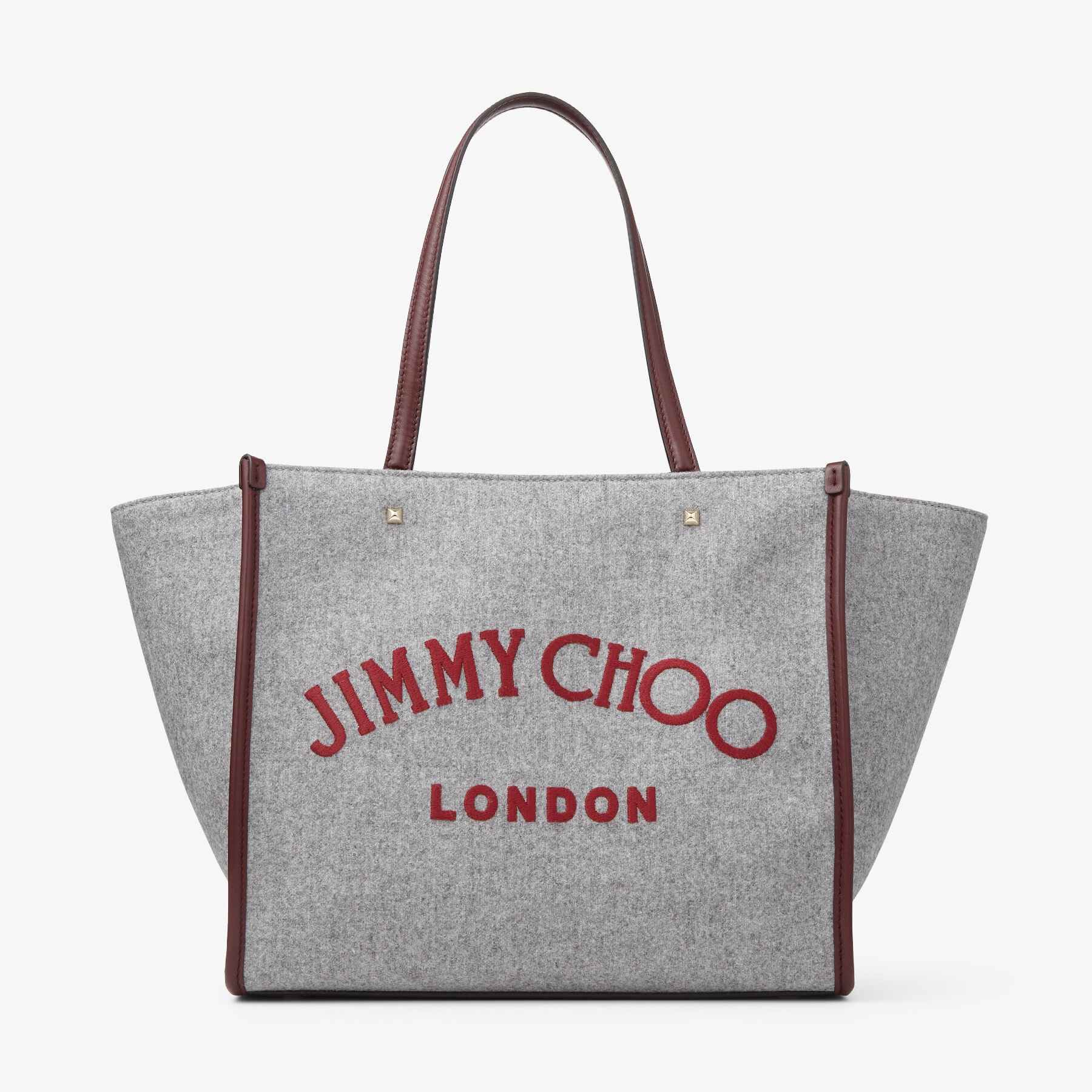 Varenne Tote Bag
Felt Jimmy Choo London Embroidery Logo Tote Bag - 1