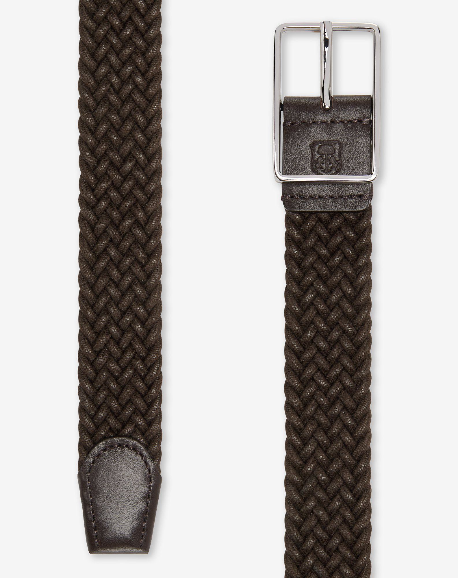 Brown waxed cotton belt - 3