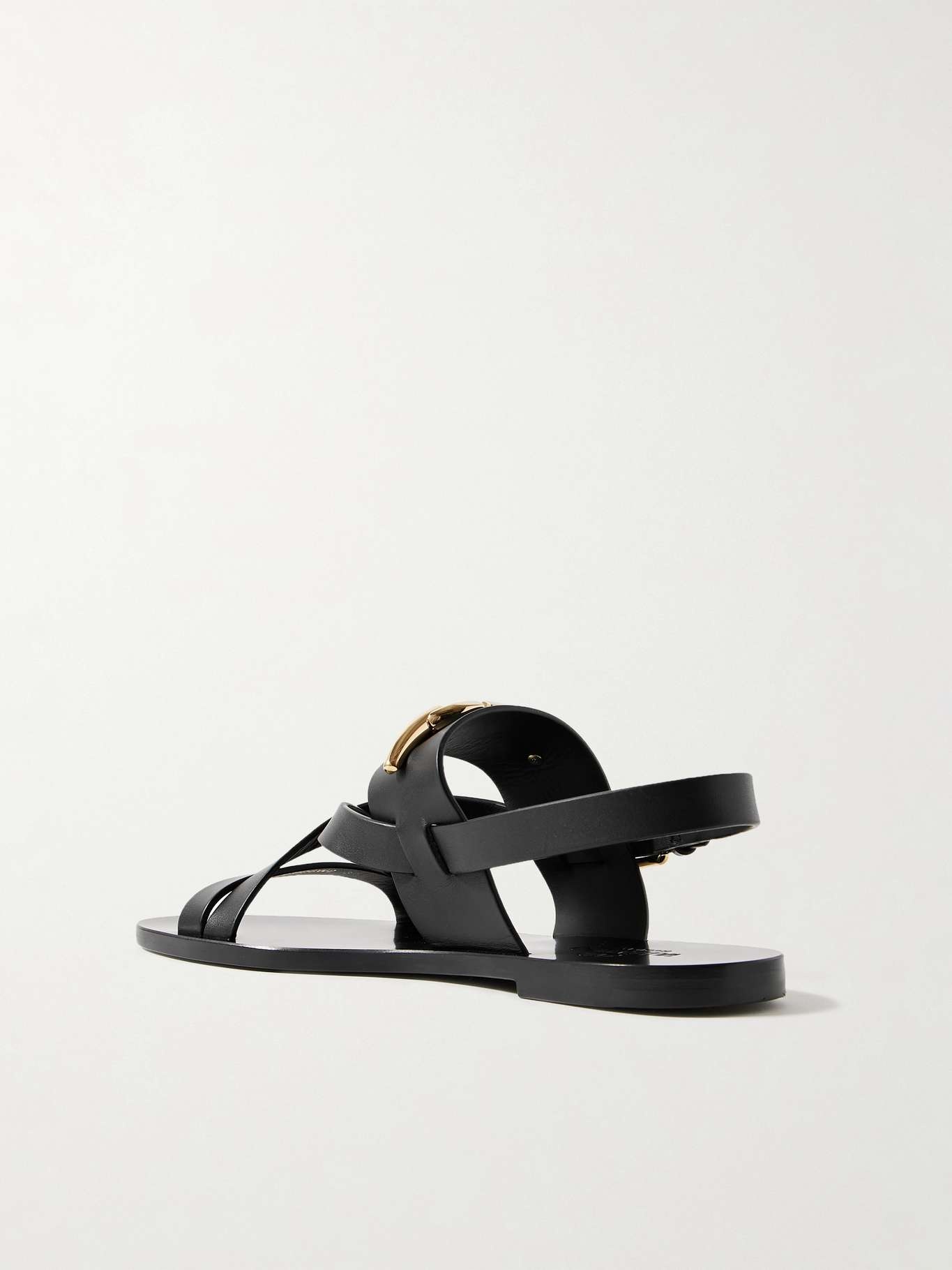VLOGO embellished leather sandals - 3