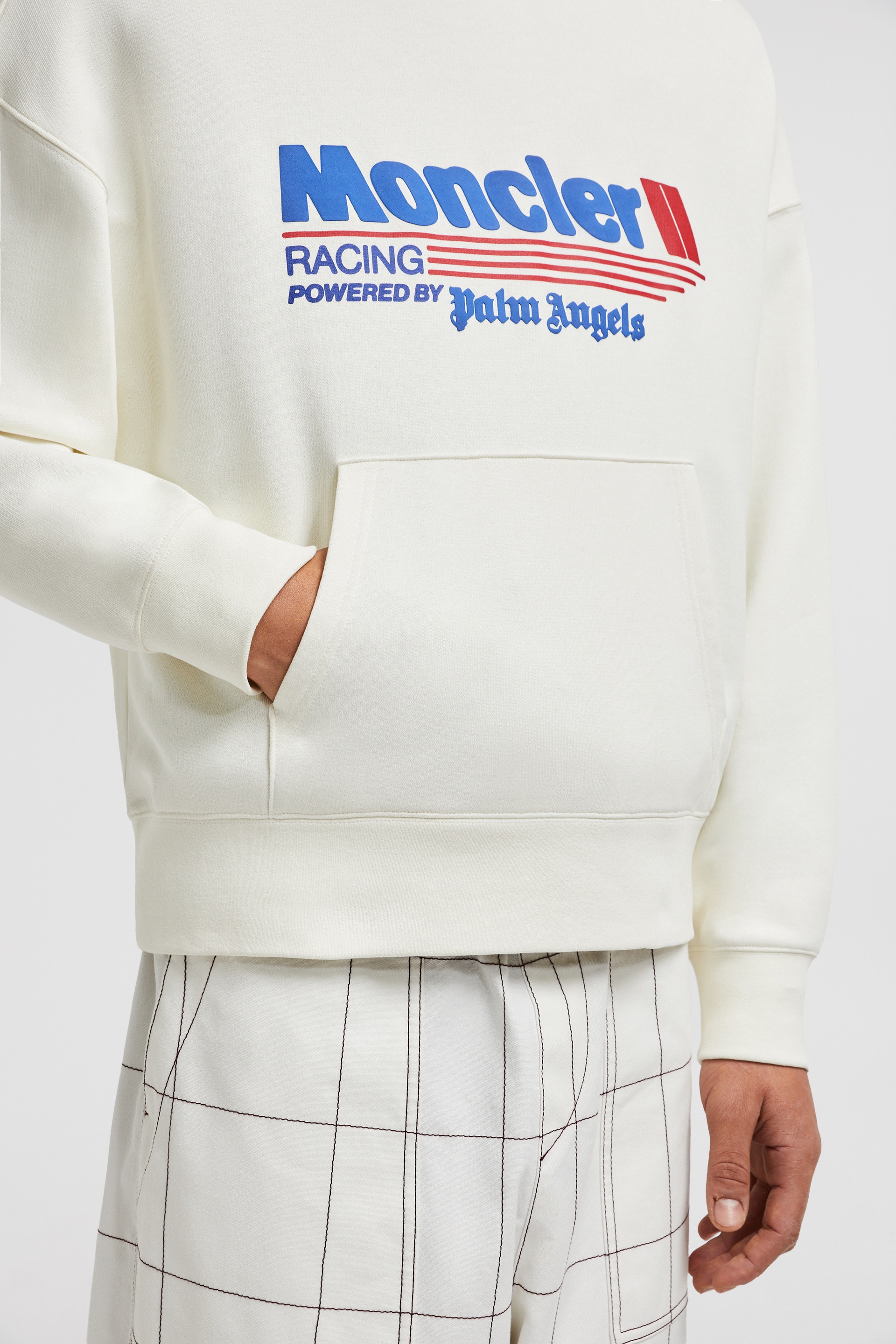 Moncler Moncler x Palm Angels Racing Logo Cotton Hoodie