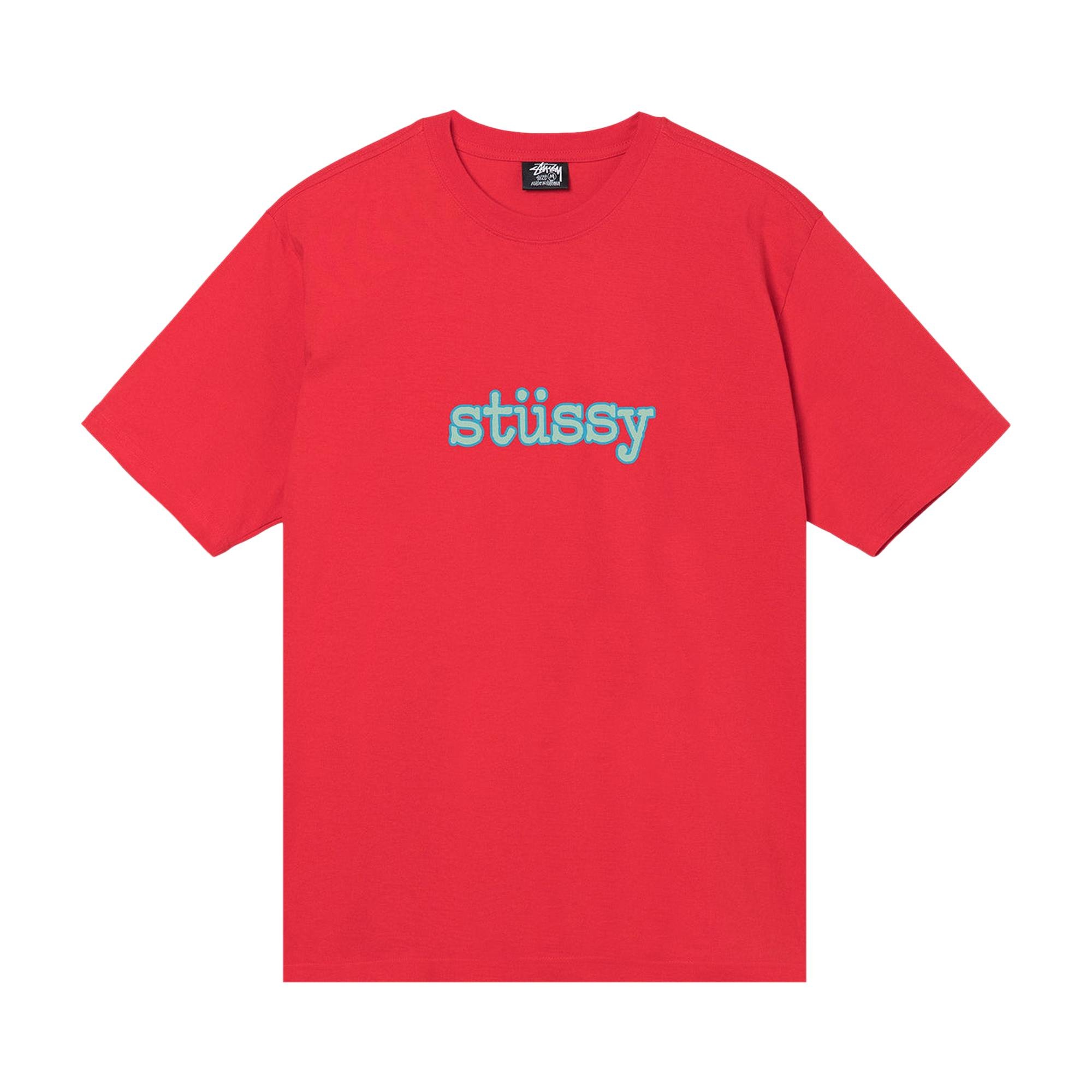 Stussy Typewriter Tee 'Red' - 1