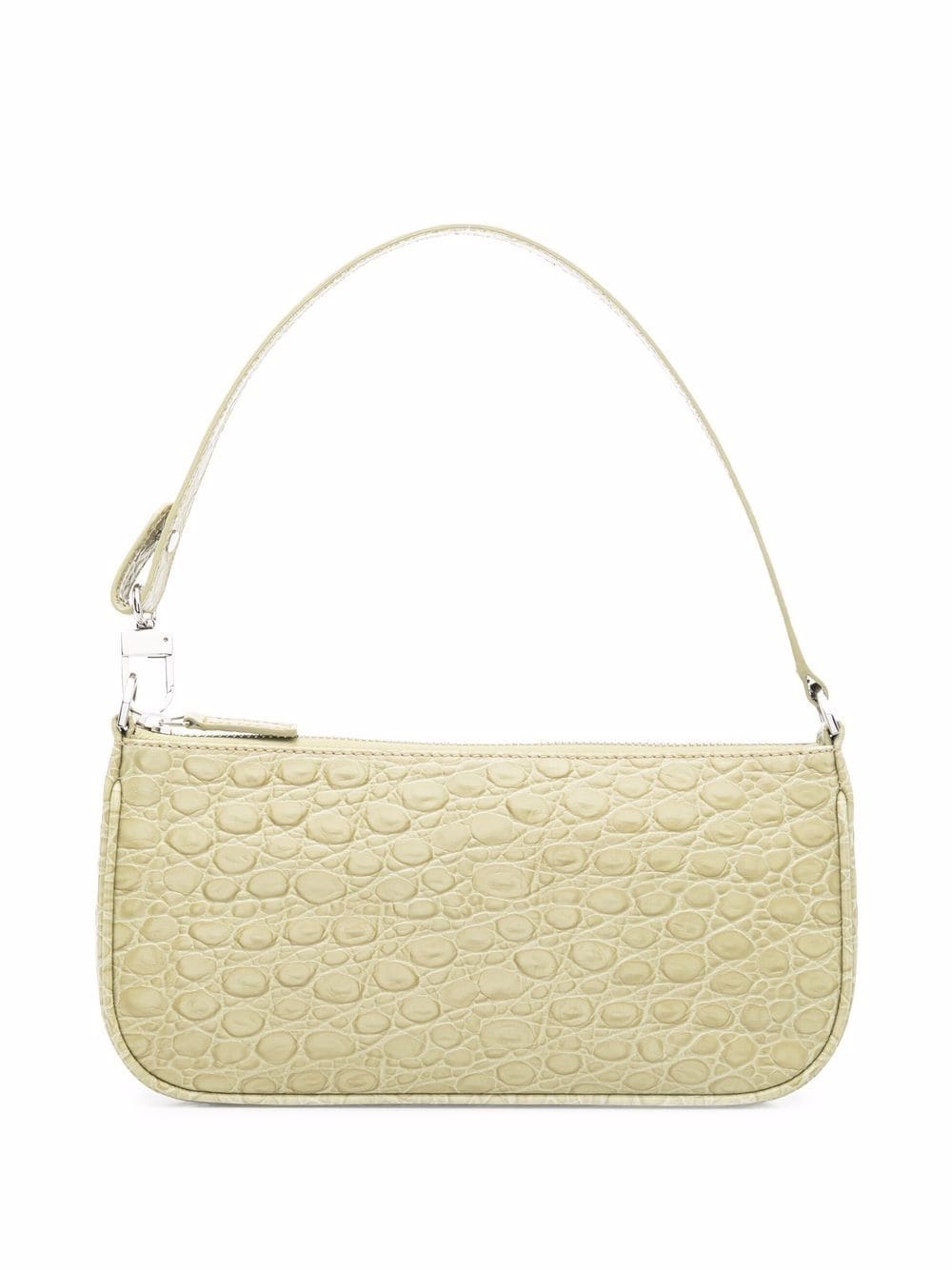 Rachel crocodile-embossed shoulder bag - 1