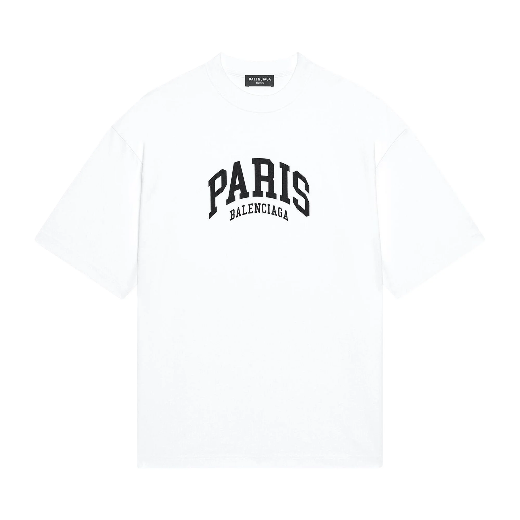 Balenciaga Cities Paris T-Shirt Medium Fit 'White' - 1