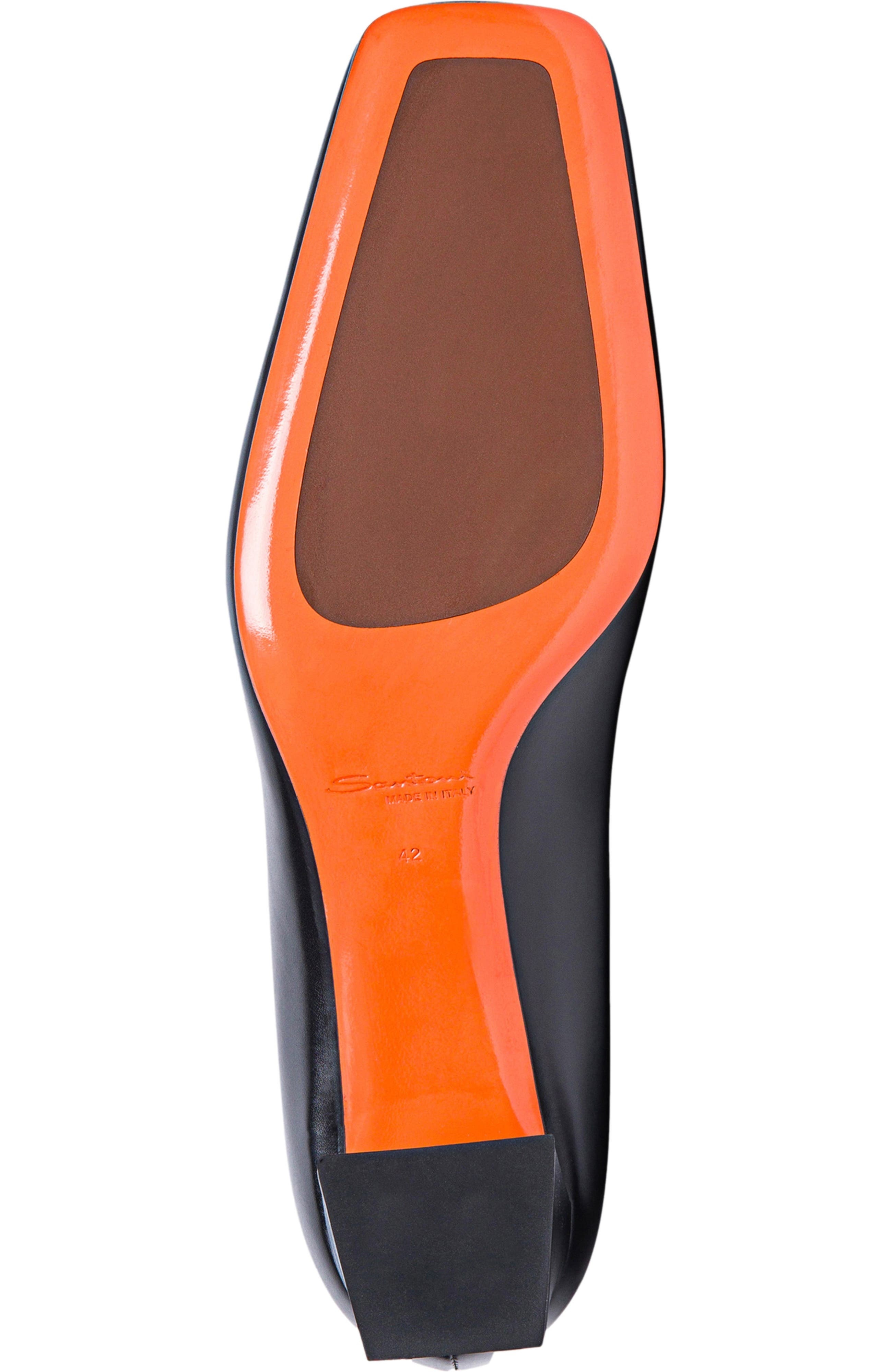 Santoni Women's Hasmig Tonal Buckle Leather Pump in Black at Nordstrom - 5
