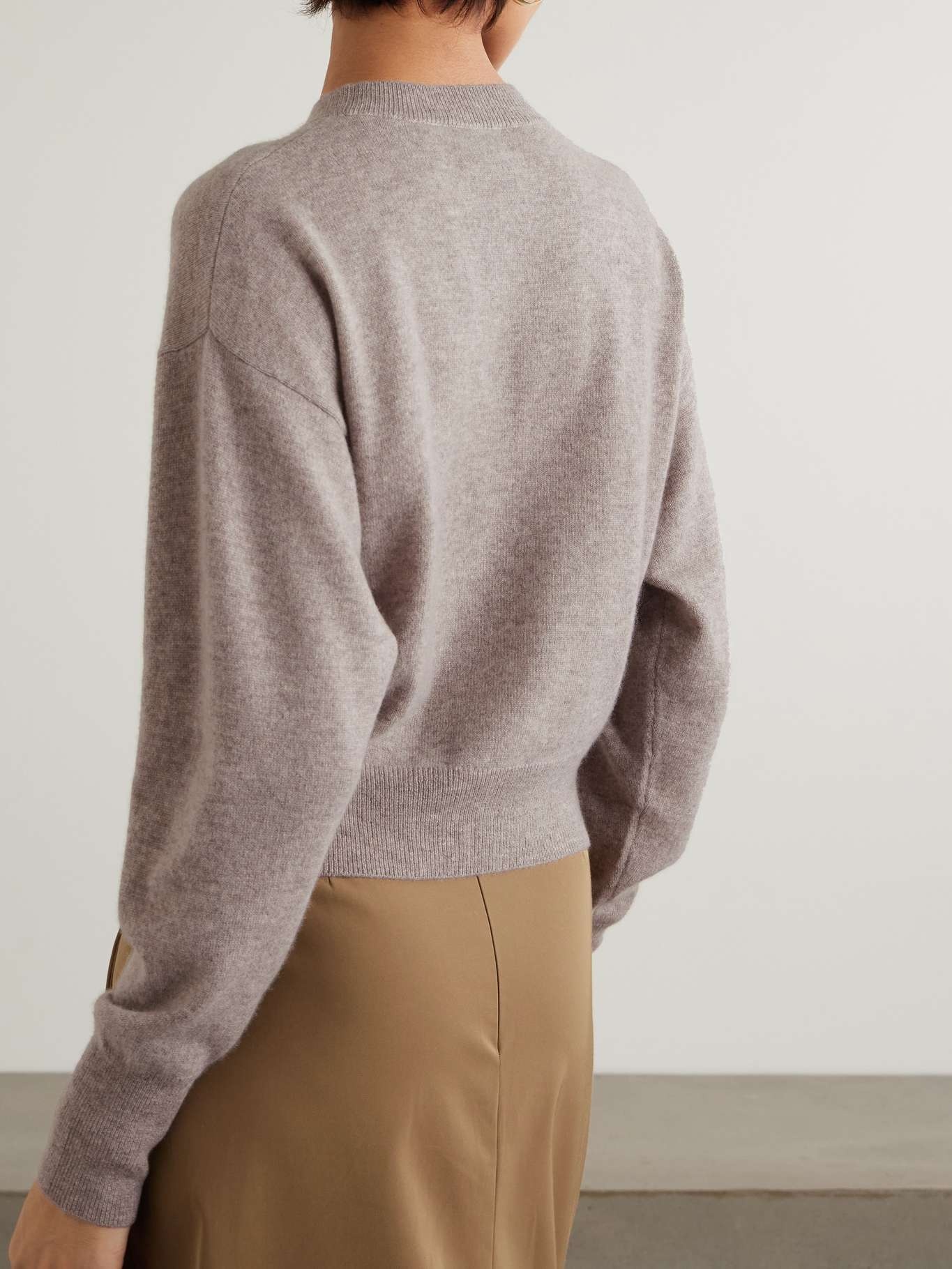 + NET SUSTAIN Menorca organic cashmere sweater Light brown - 4