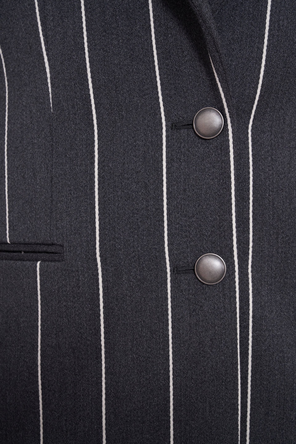 LIGHT WOOL PINSTRIPE TAILORED JACKET - 3