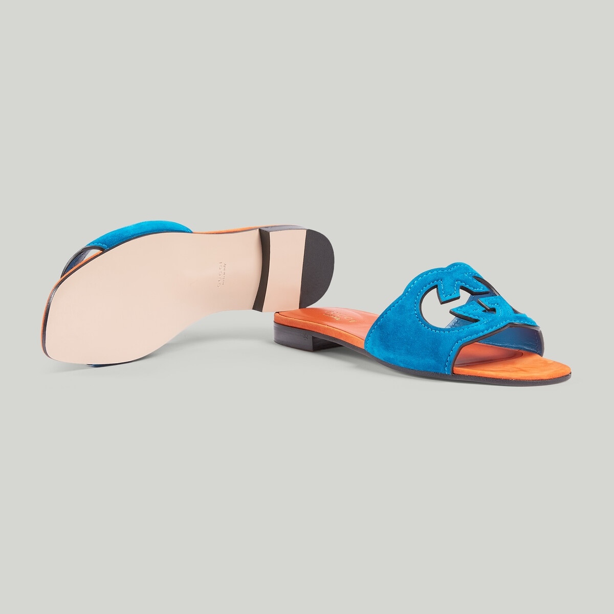 Women's Interlocking G cut-out slide sandal - 5
