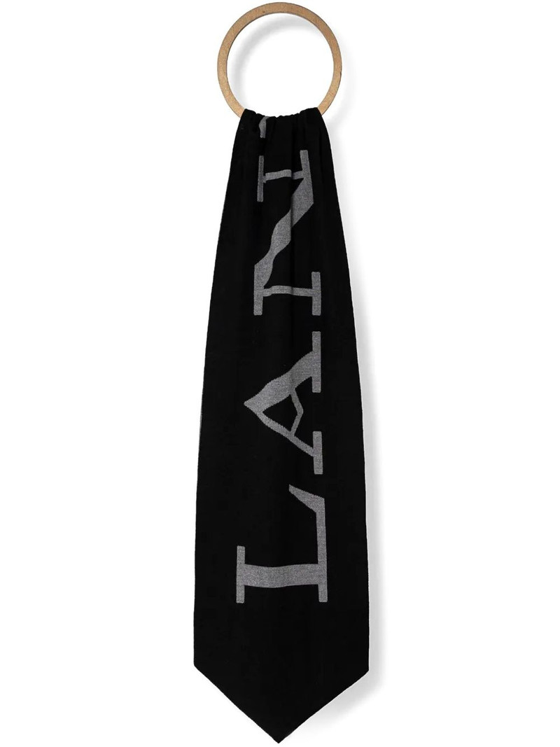 logo-print scarf 1
