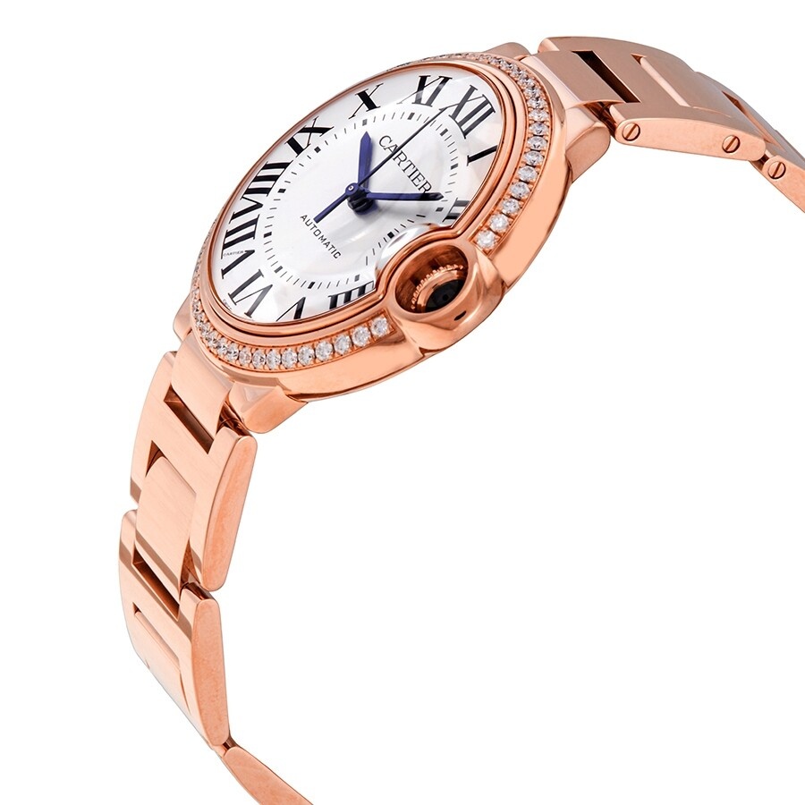 Cartier Ballon Bleu De Cartier Automatic Diamond Silver Dial Ladies Watch WJBB0037 - 2