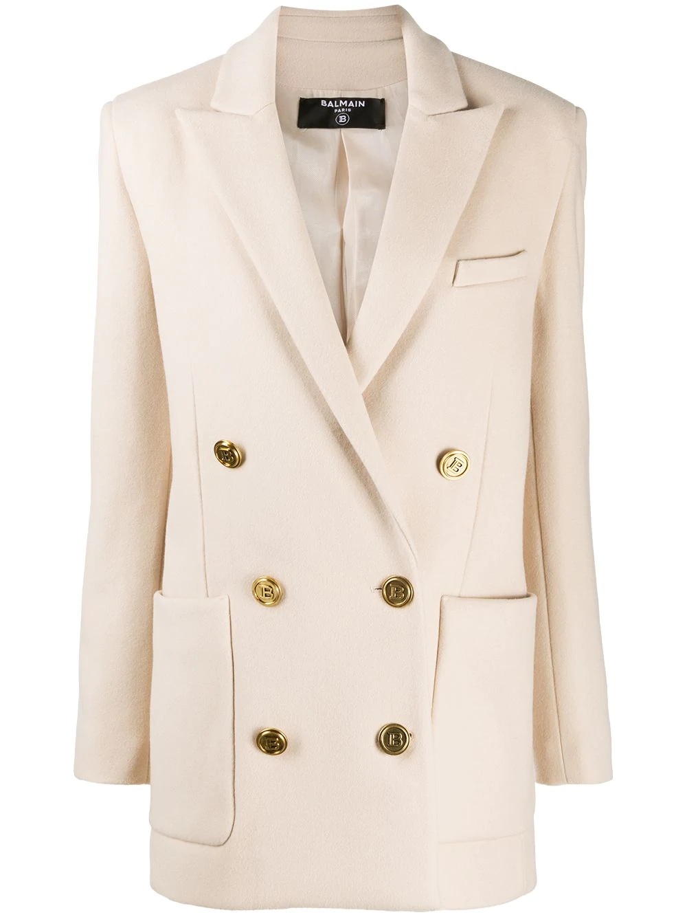 peak lapels double-breasted blazer - 1