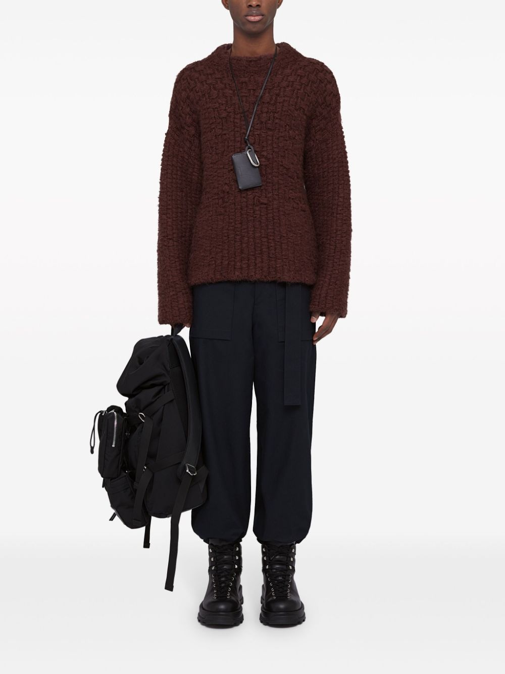 chunky-knit mock-neck jumper - 2