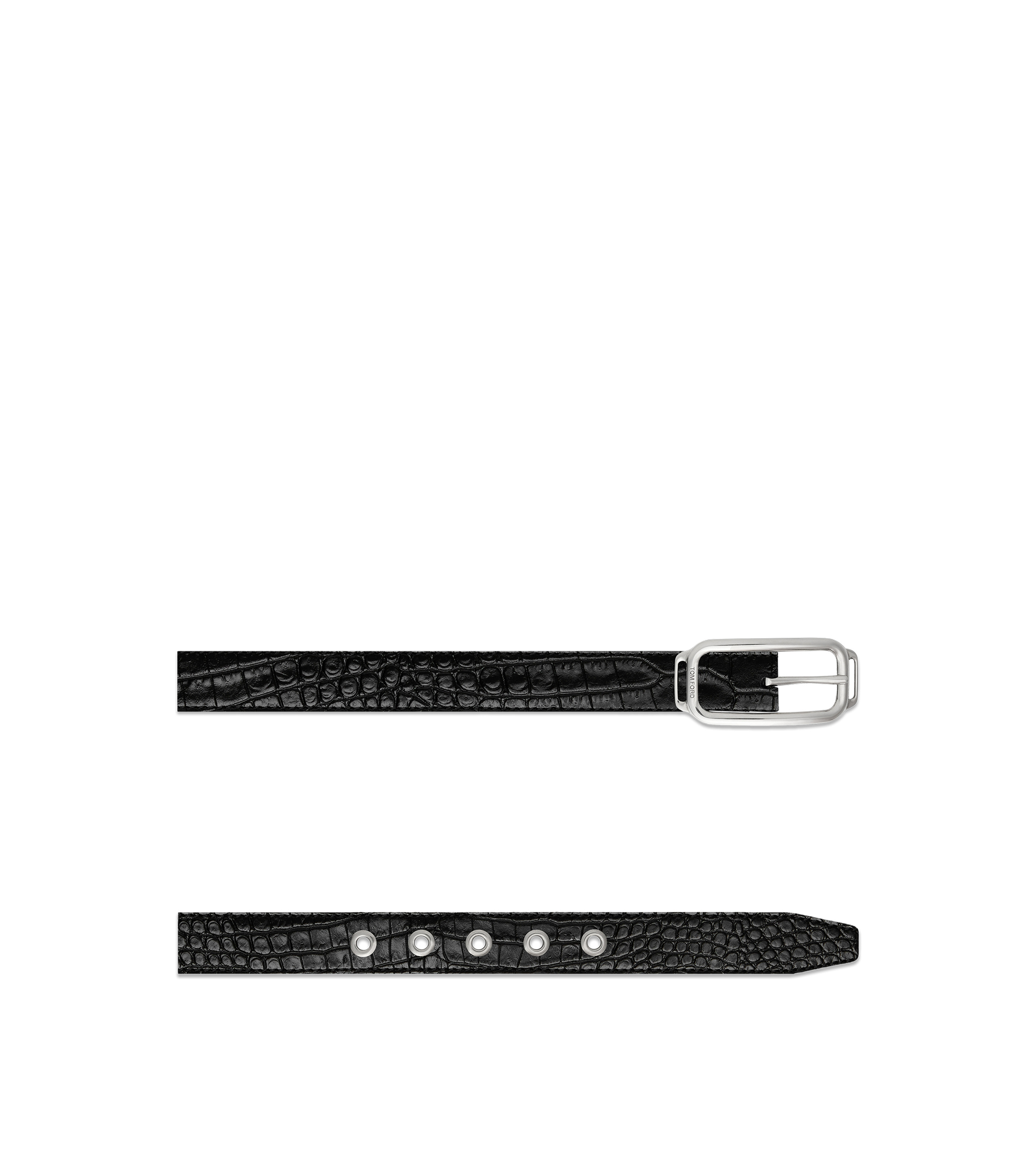 PRINTED CROC STADIUM BUCKLE BELT - 2