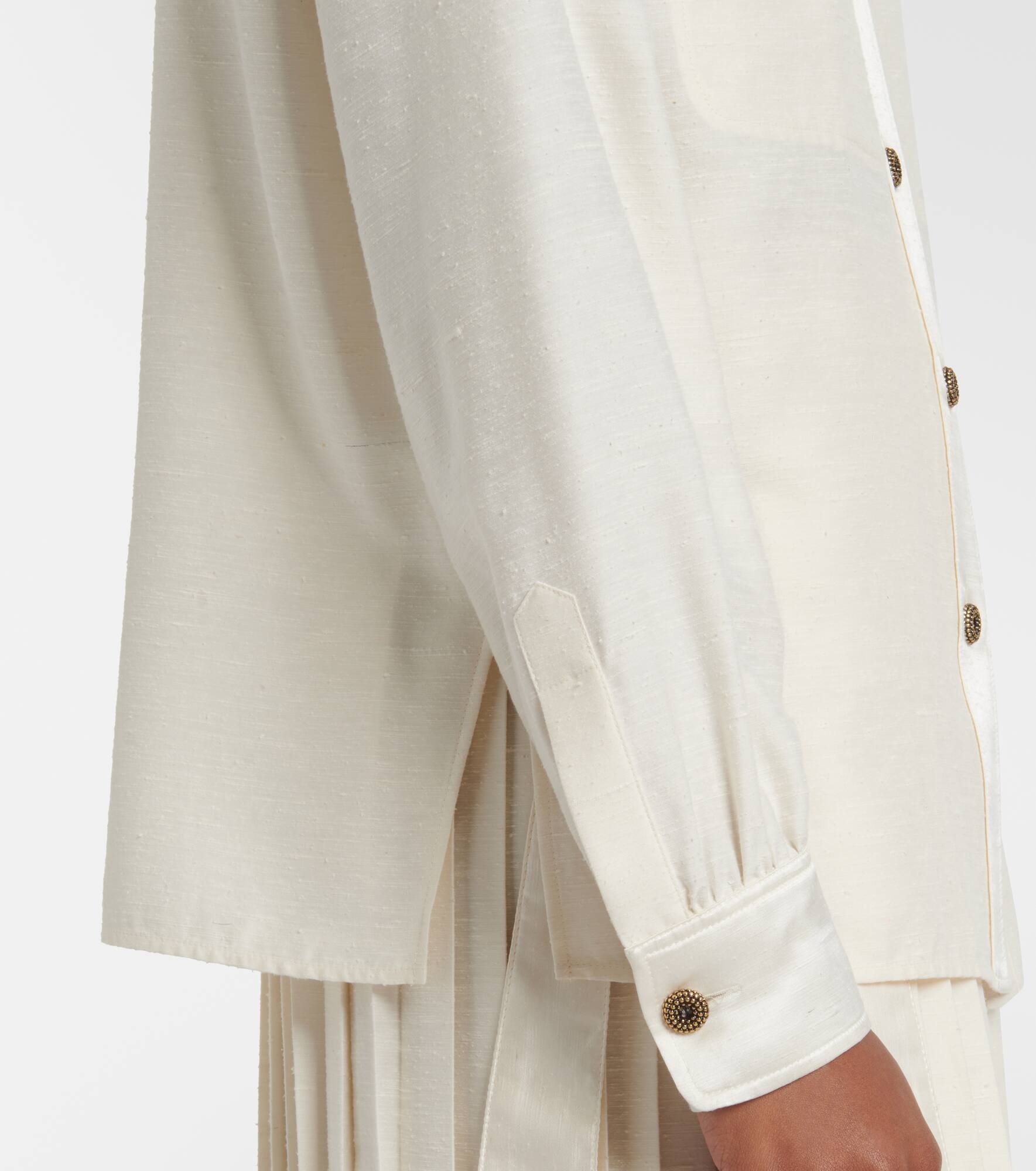 Quincy silk shantung blouse - 5