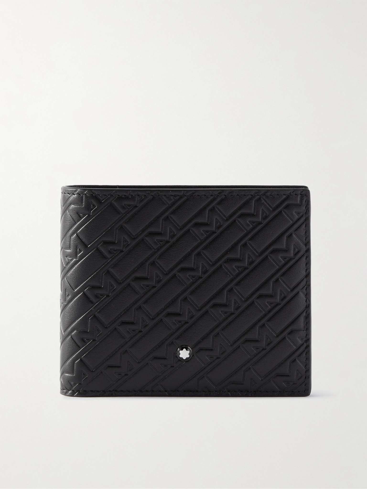 Logo-Embossed Leather Billfold Wallet - 1