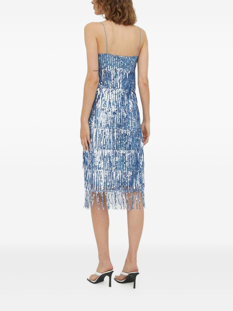 sequin fringed mini dress 3