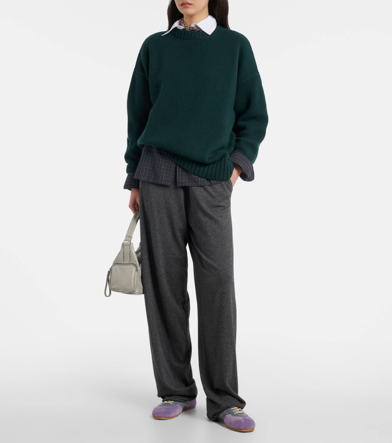 extreme cashmere Lovely ribbed-knit cashmere sweater outlook