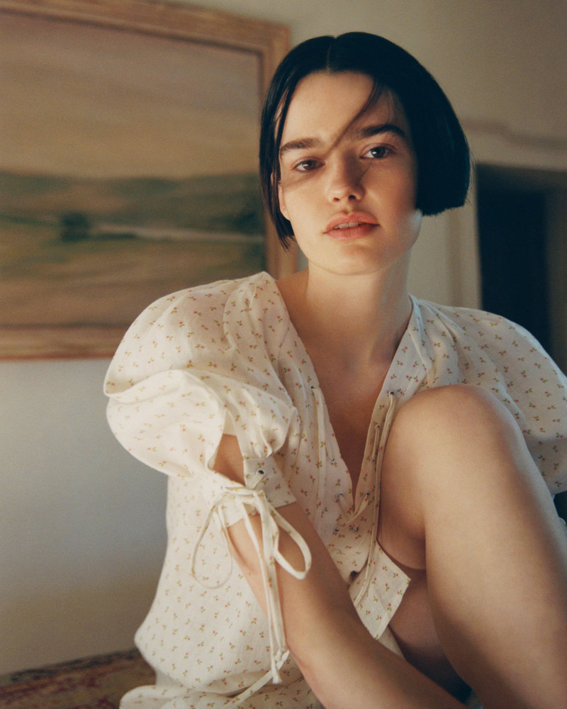 SLEEPER Garden Linen Dress outlook