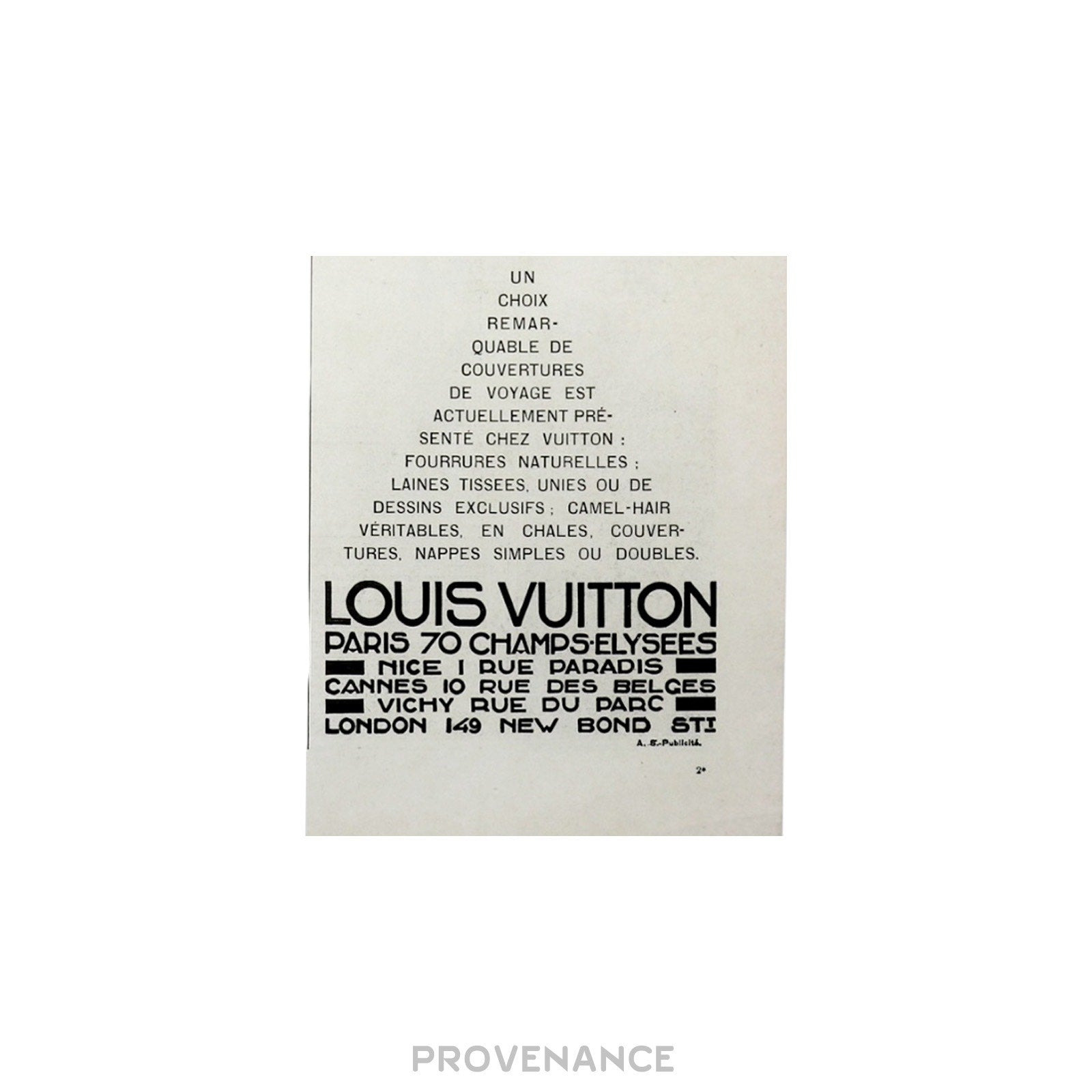 Louis Vuitton Antique Vintage Newsprint Ad - MATERIALS - 7
