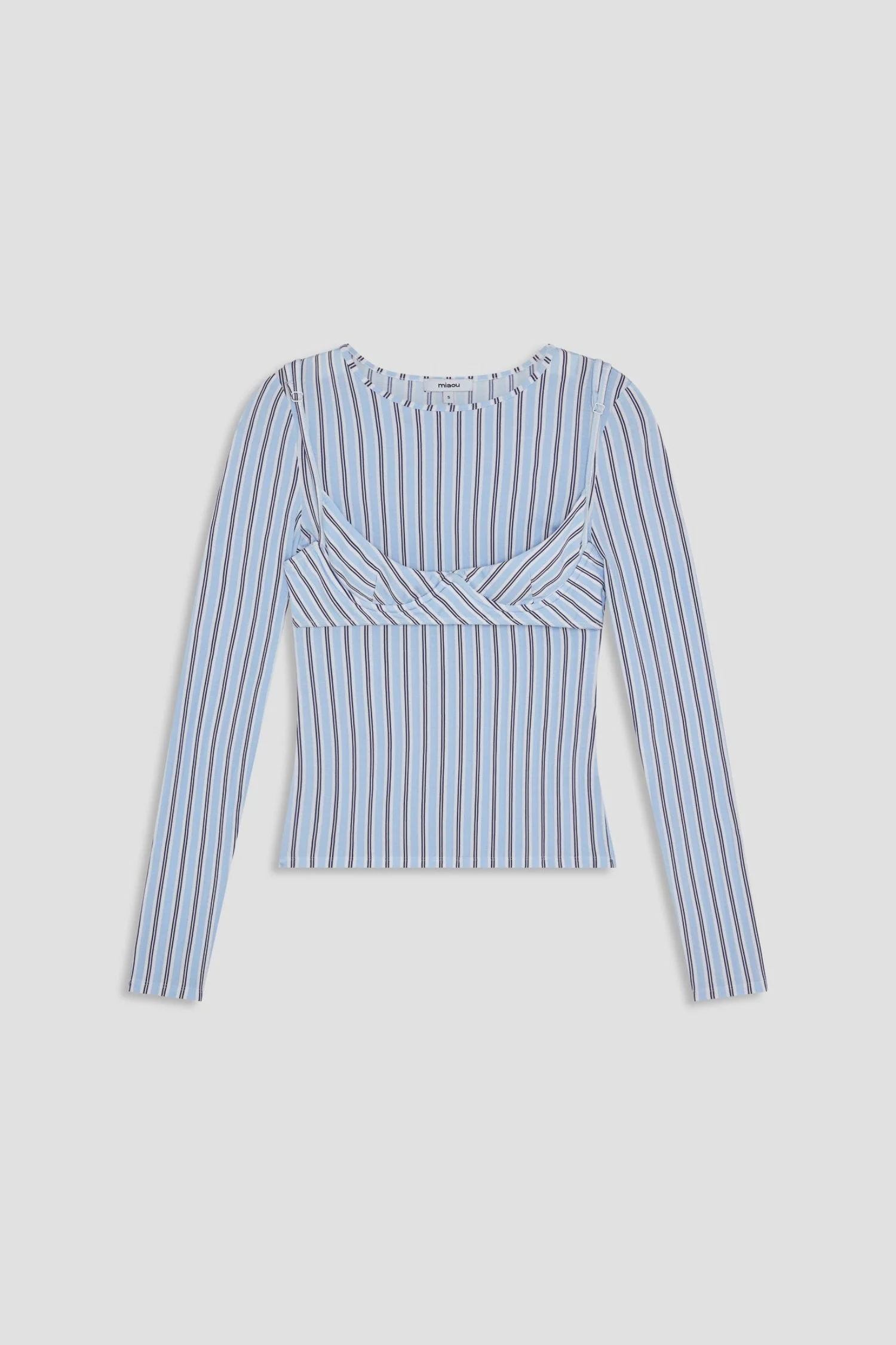 CARA TOP - BABY BLUE STRIPE - 1