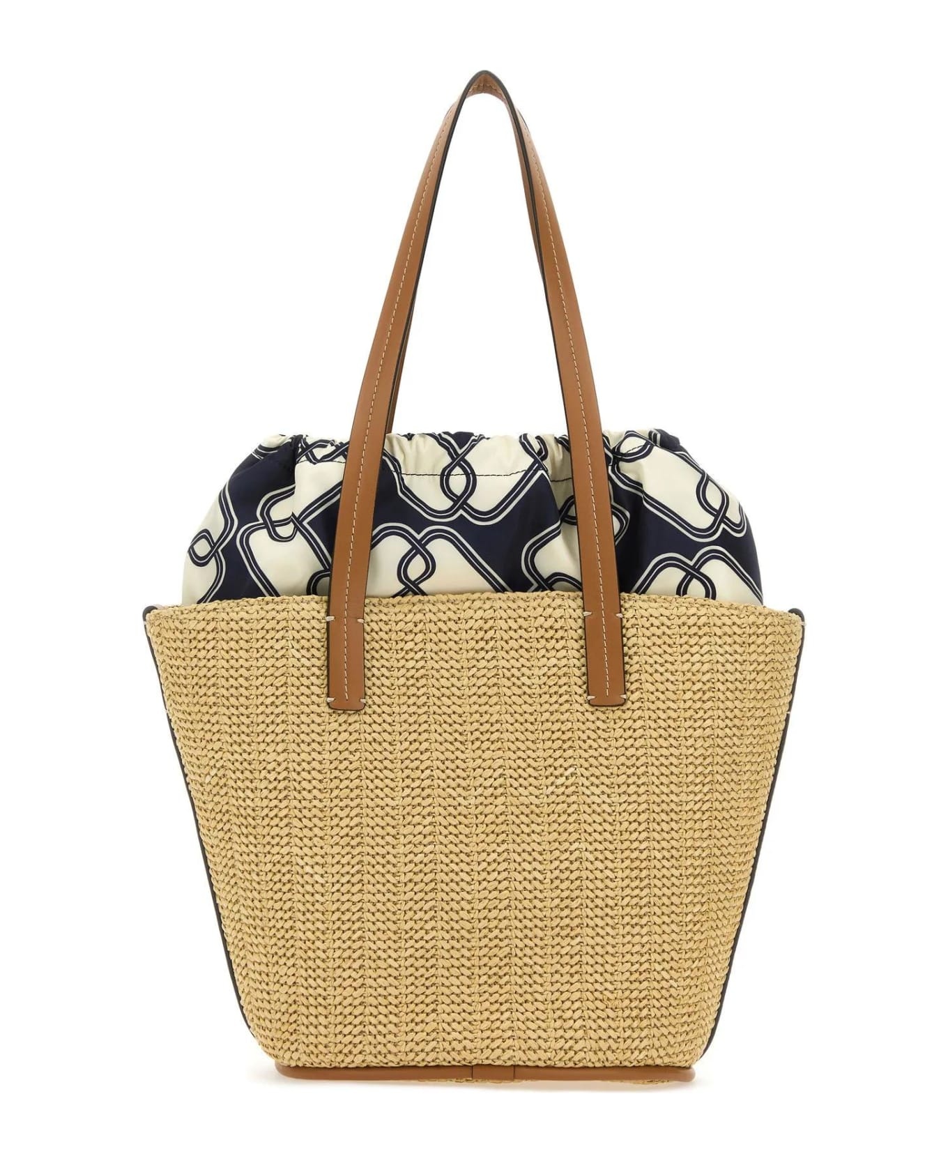 Moncler Raffia Small Hubba Shopping Bag | italist | REVERSIBLE