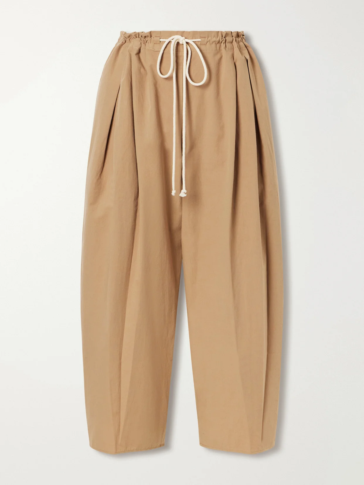 Organic Cotton-poplin Wide-leg Pants - 1