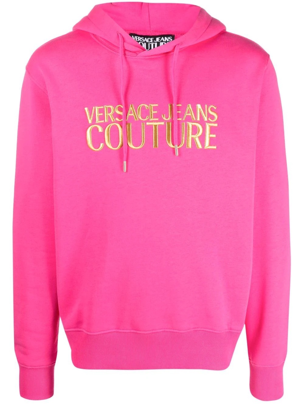 embroidered logo hoodie - 1