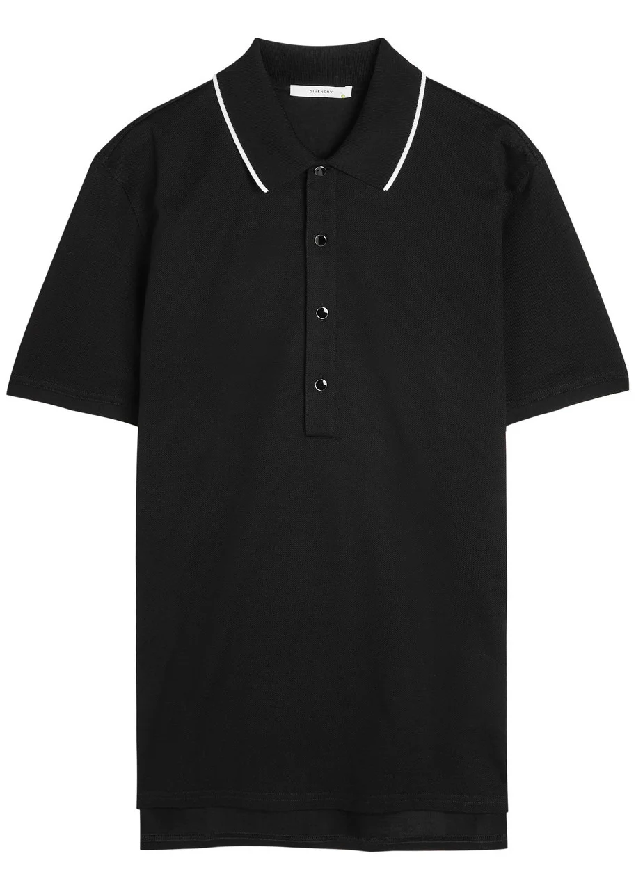 Givenchy Piqué Cotton Polo Shirt - 1