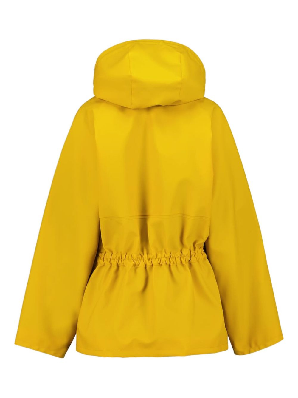 hooded drawstring raincoat - 2