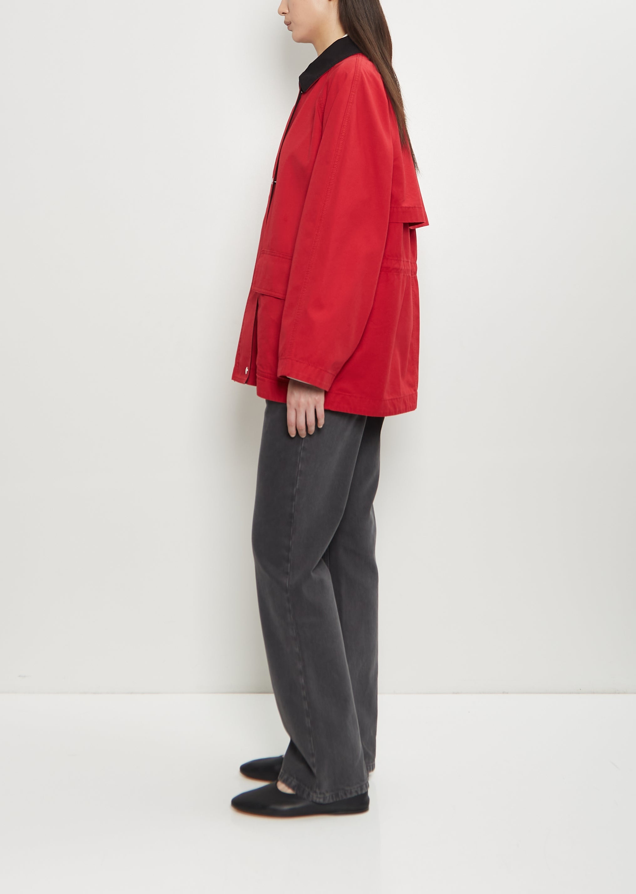 Elodianna Cotton Jacket — Red - 2