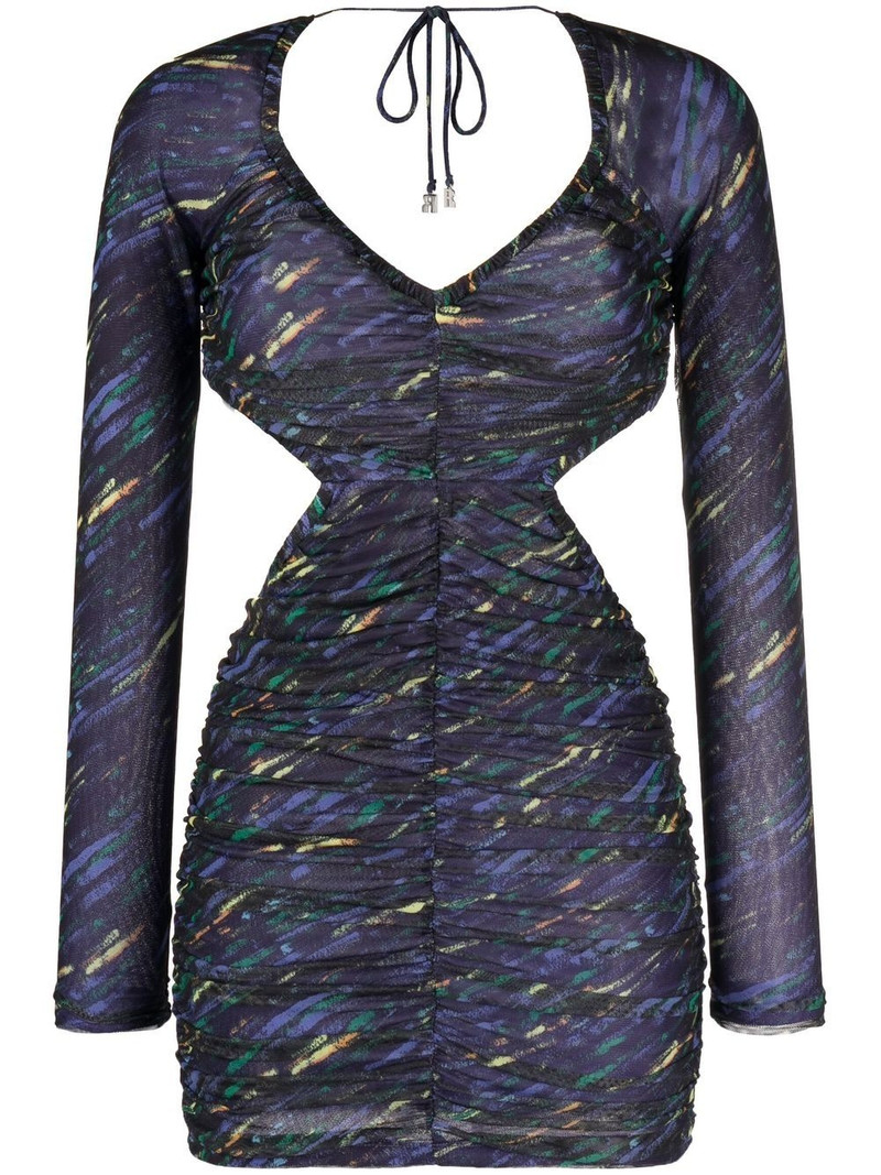 ruched cut-out minidress 1