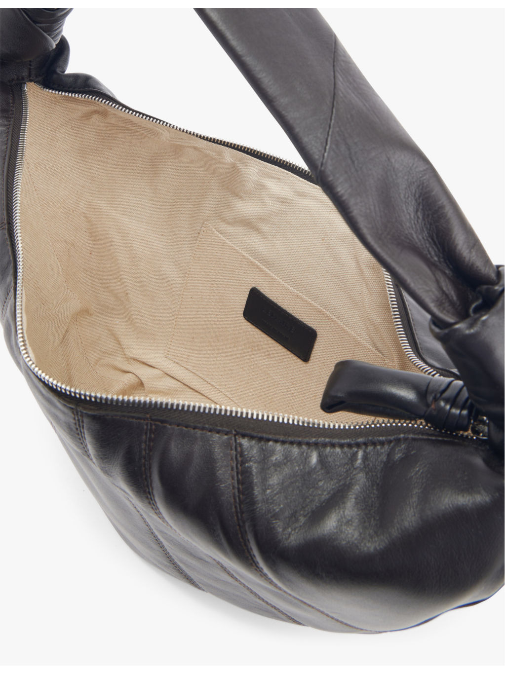 Fortune Croissant large leather shoulder bag - 5