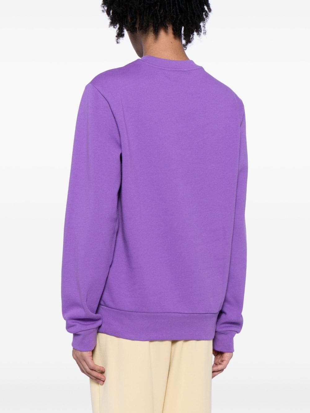 logo-patch crew-neck sweatshirt - 4