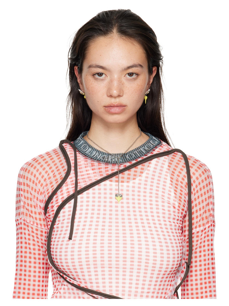 OTTOLINGER Silver & Yellow Dipped Heart Necklace outlook