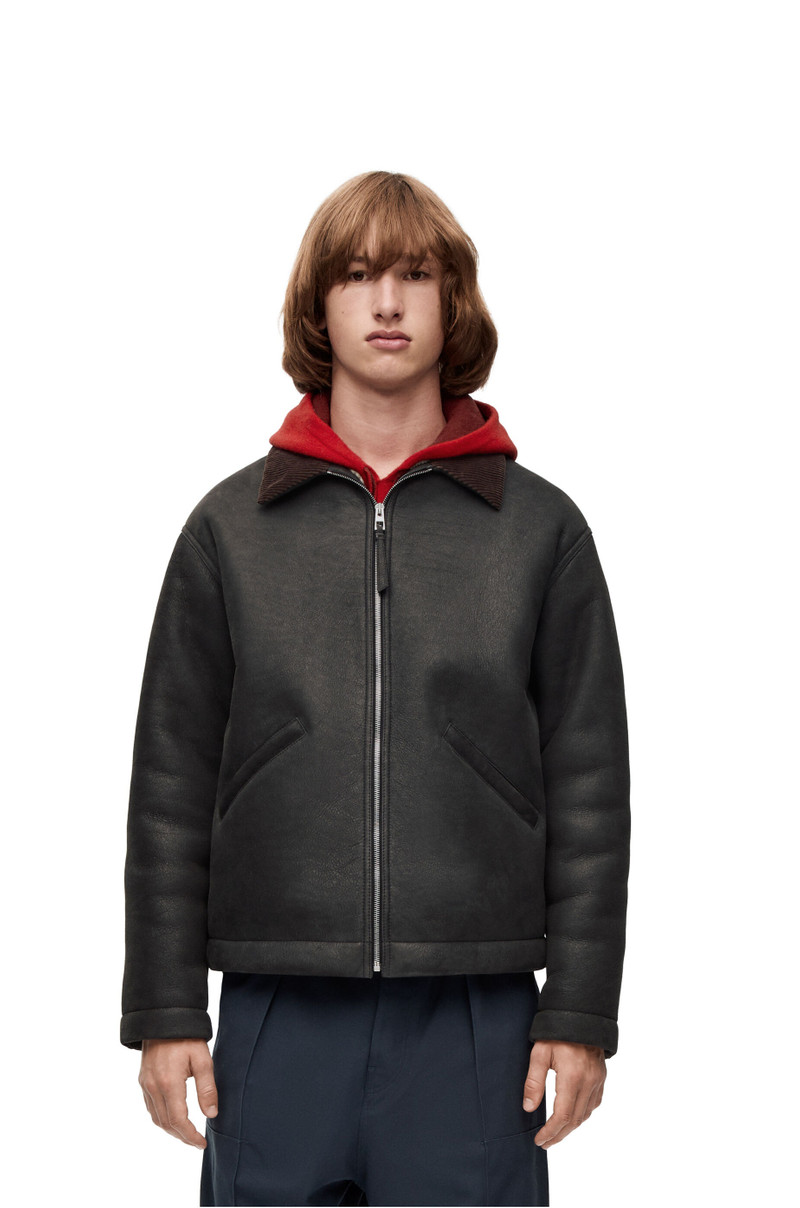 Workwear jacket in shearling 3