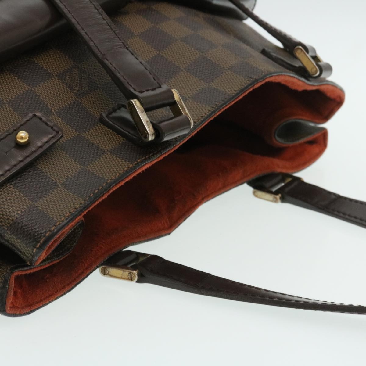 LOUIS VUITTON Damier Ebene Uzes Tote Bag N51128 - 6