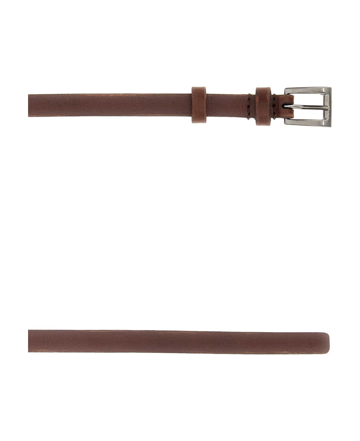 Brown Leather Belt - 2