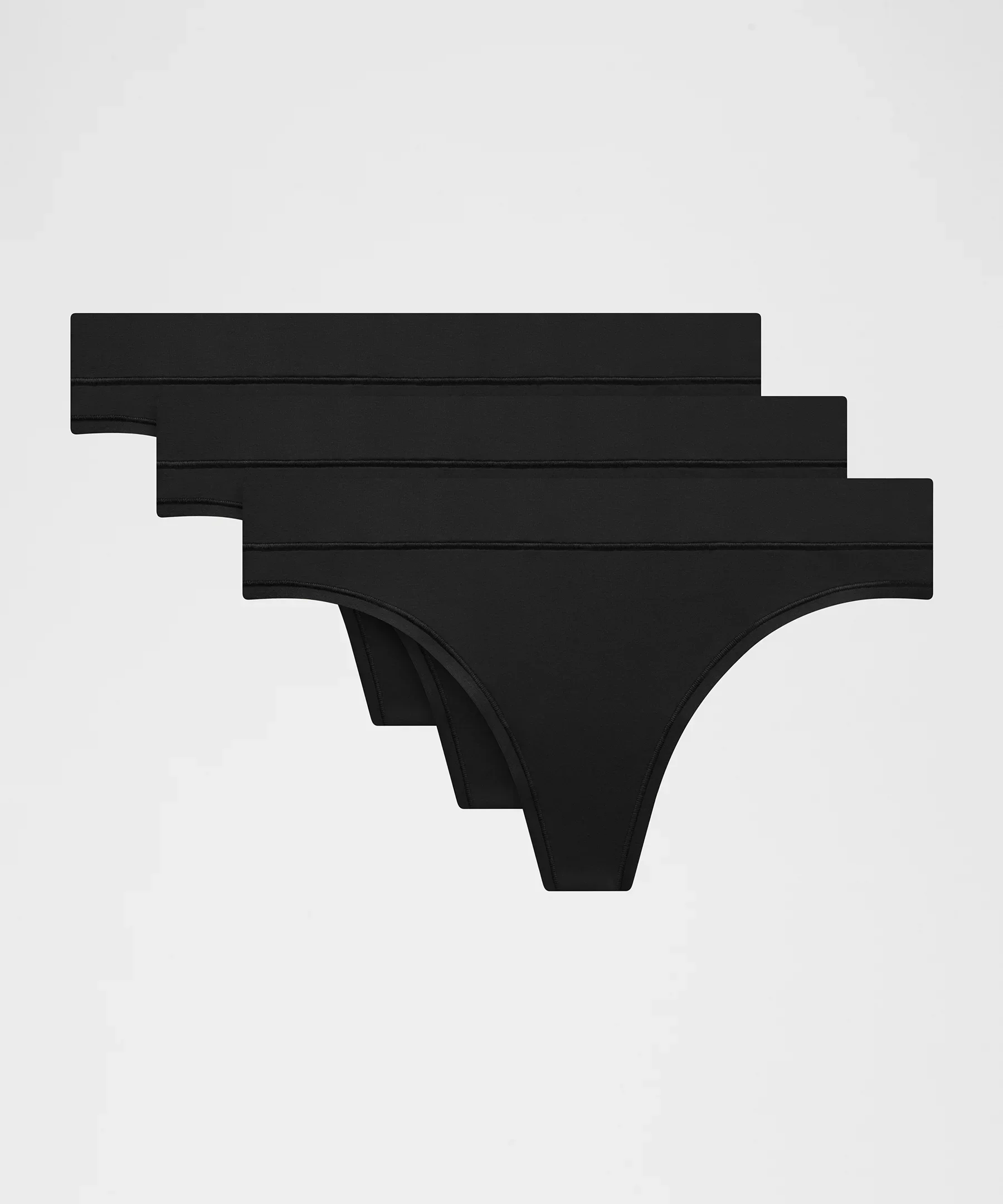 UnderEase Mid-Rise Thong Underwear *3 Pack - 1