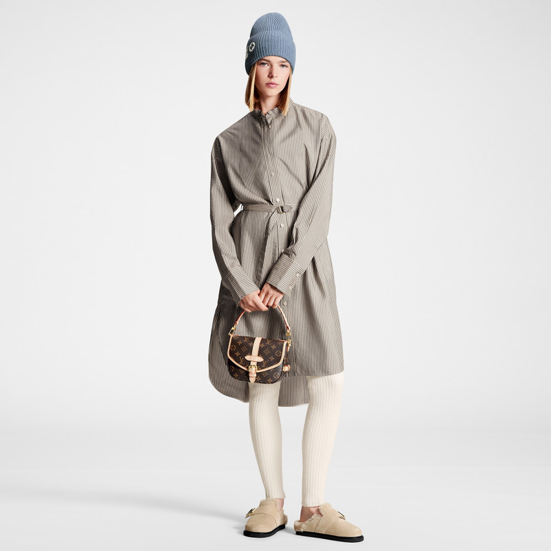 Louis Vuitton Pinstripe Silk Shirt Dress outlook