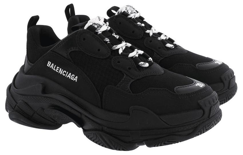 (WMNS) Balenciaga Triple S 'Black' 2019 524036W09O11000 - 2