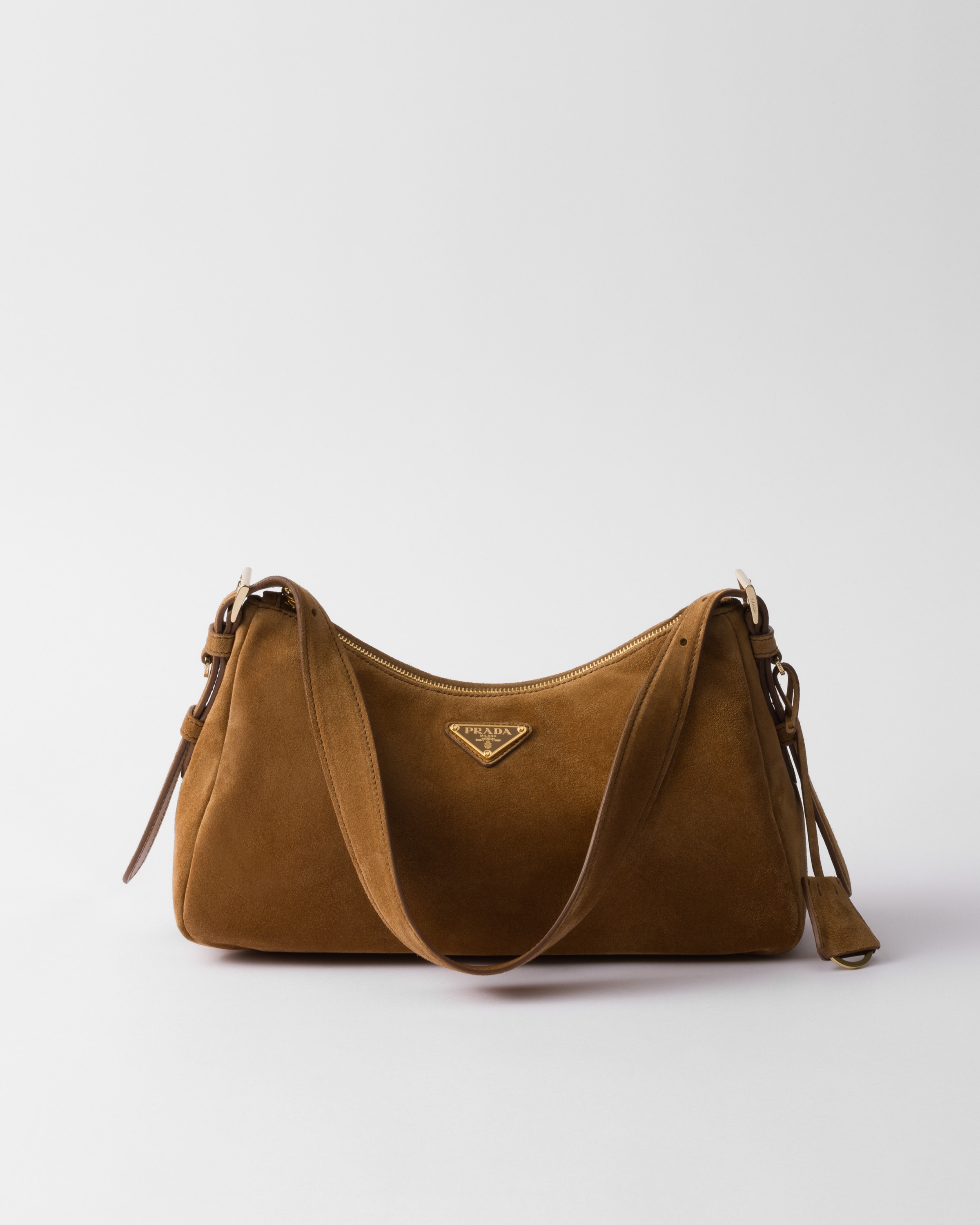 Prada Aimée medium suede shoulder bag - 1