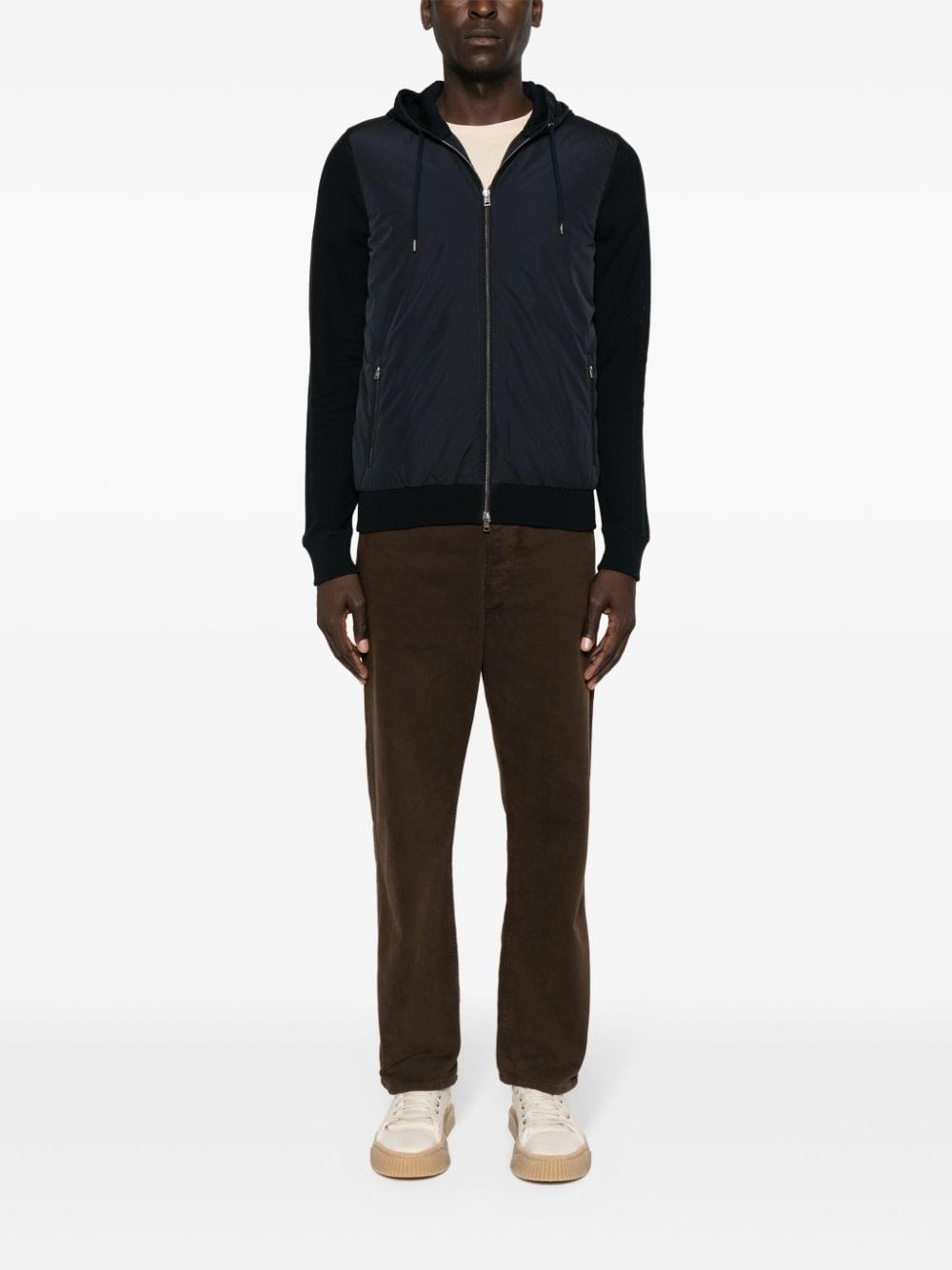 contrast-panel piquÃ© jacket - 2