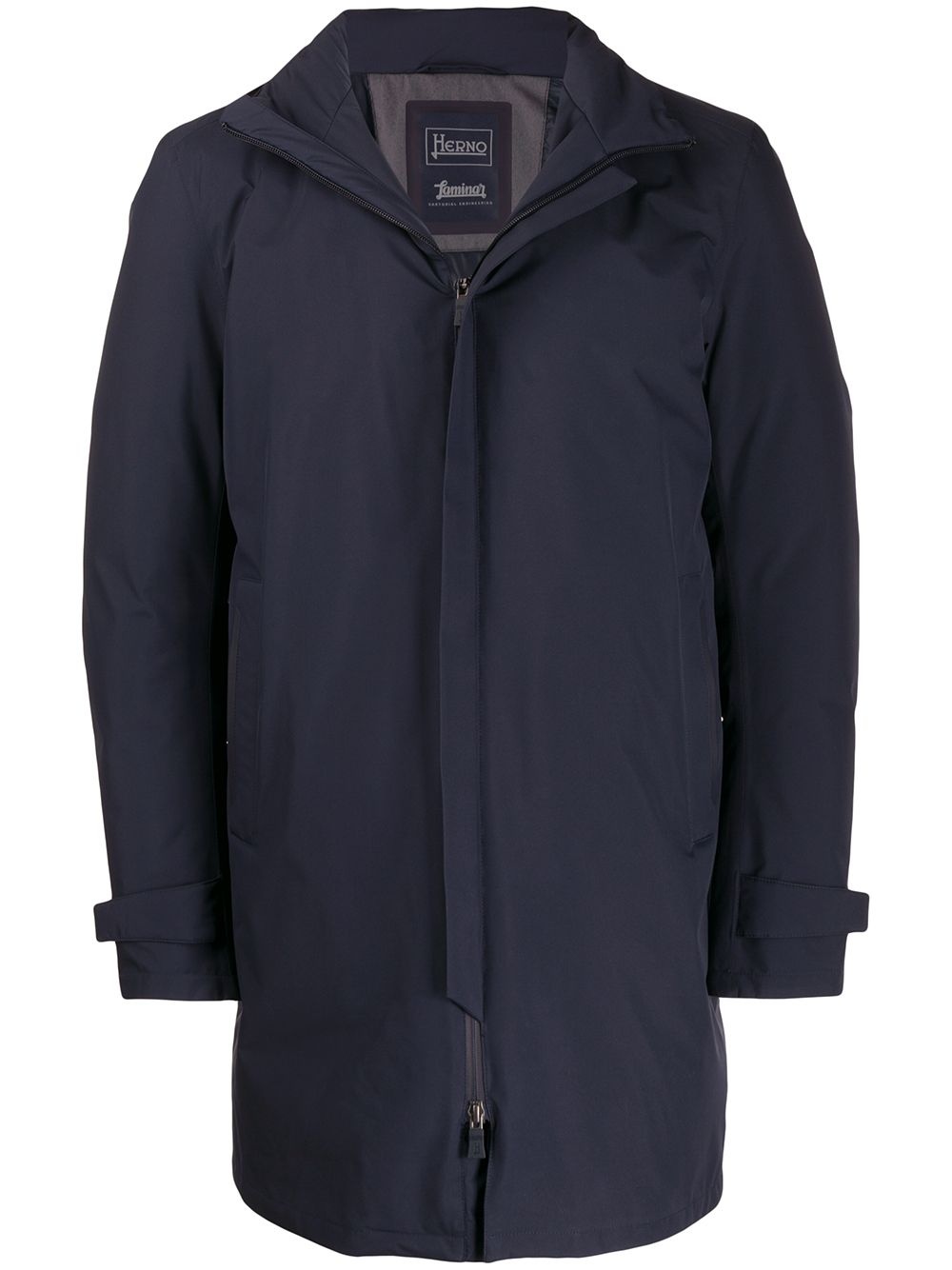 hooded parka coat - 1