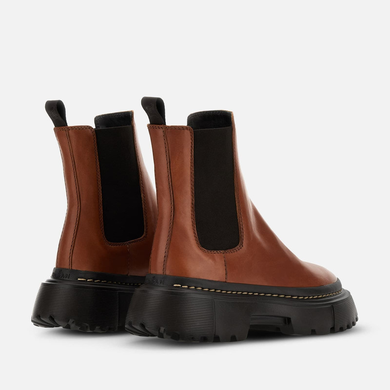 HOGAN Chelsea Boots Hogan H619 Brown outlook