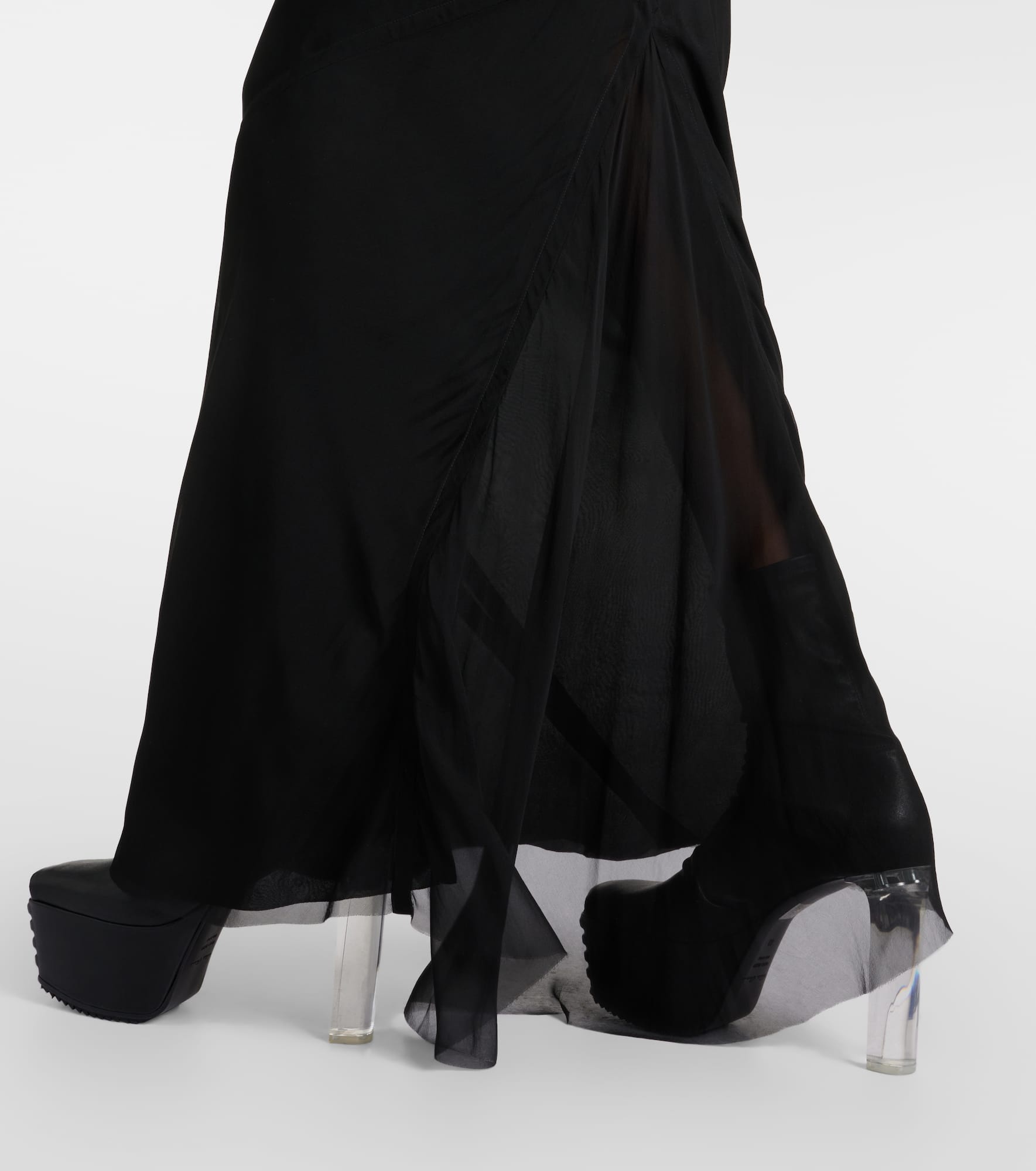 Silk maxi skirt - 4