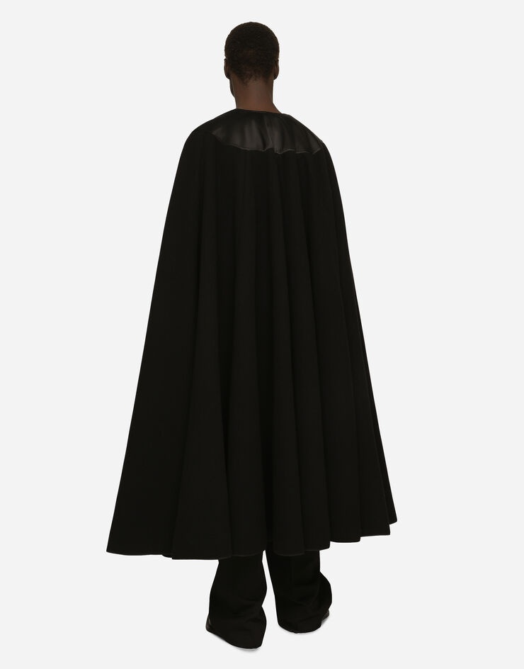 Double wool baize cape - 3