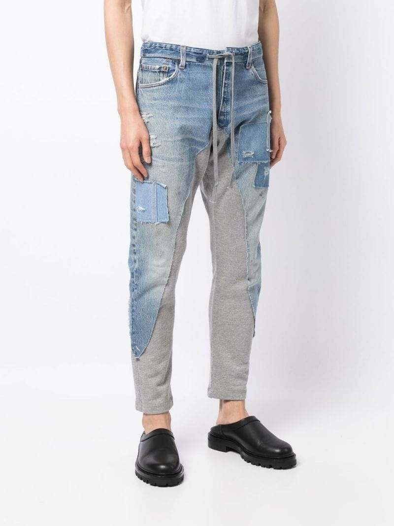paneled tapered jeans 3