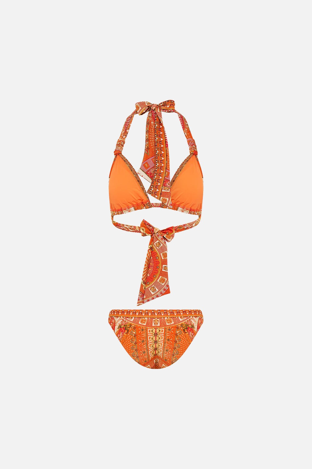 BIKINI WITH FABRIC TAB DETAIL - 7