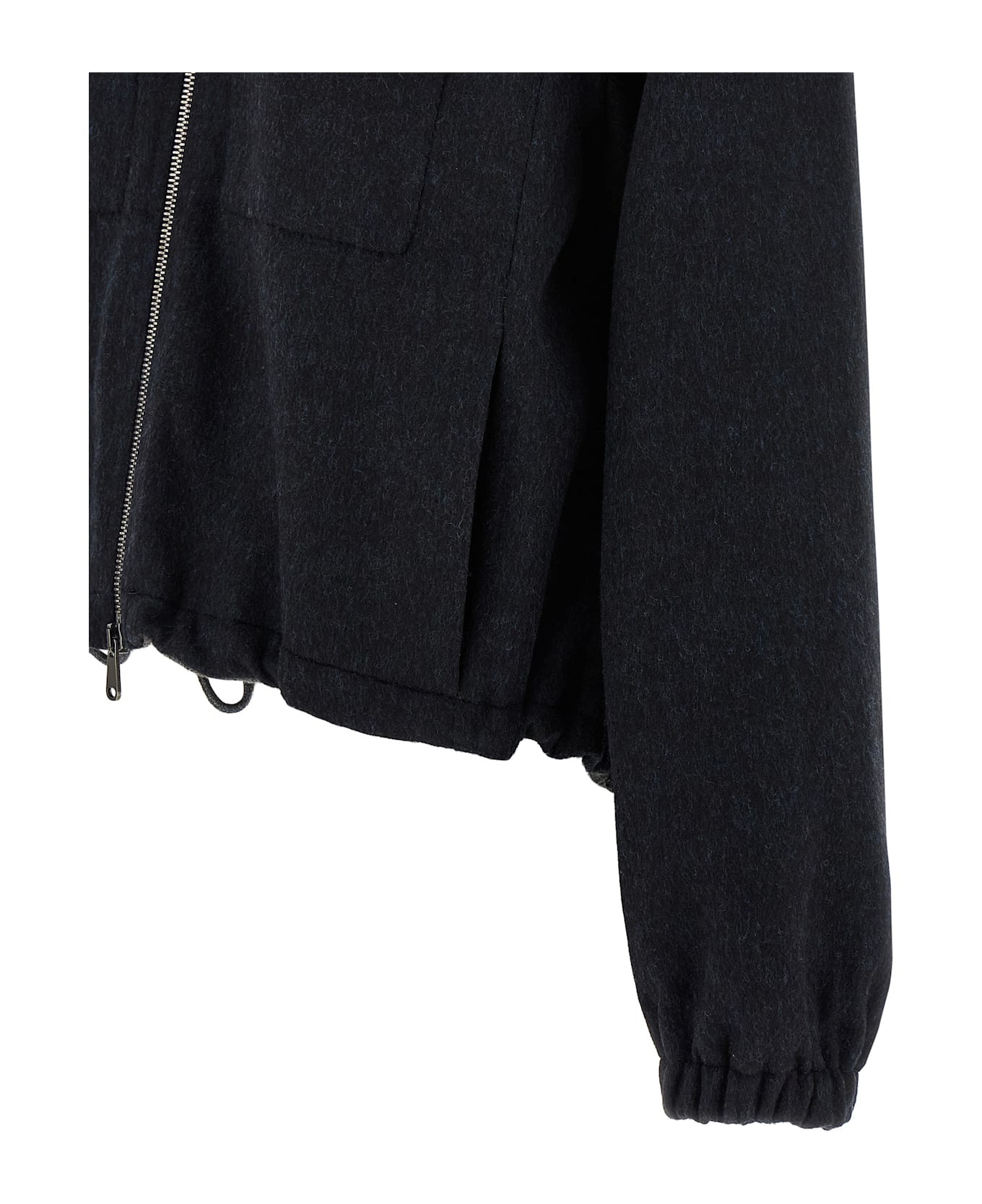 'shiny Zipper Pull' Bomber Jacket - 4