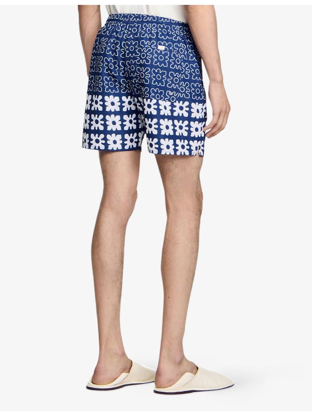 Floral Graphic-Print Straight-Leg Swim Trunks - 4