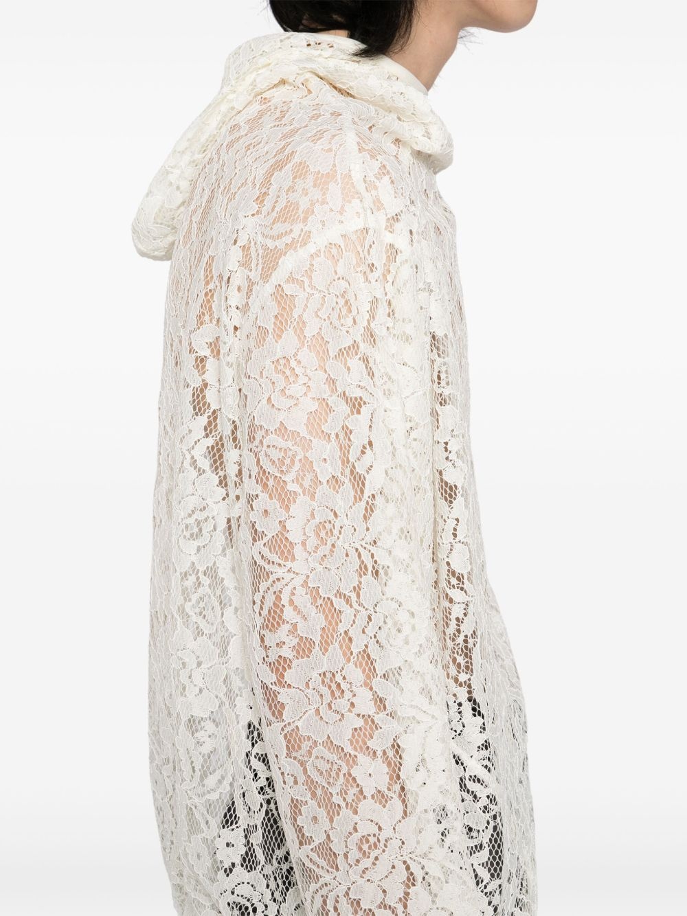 draped lace jumper - 5